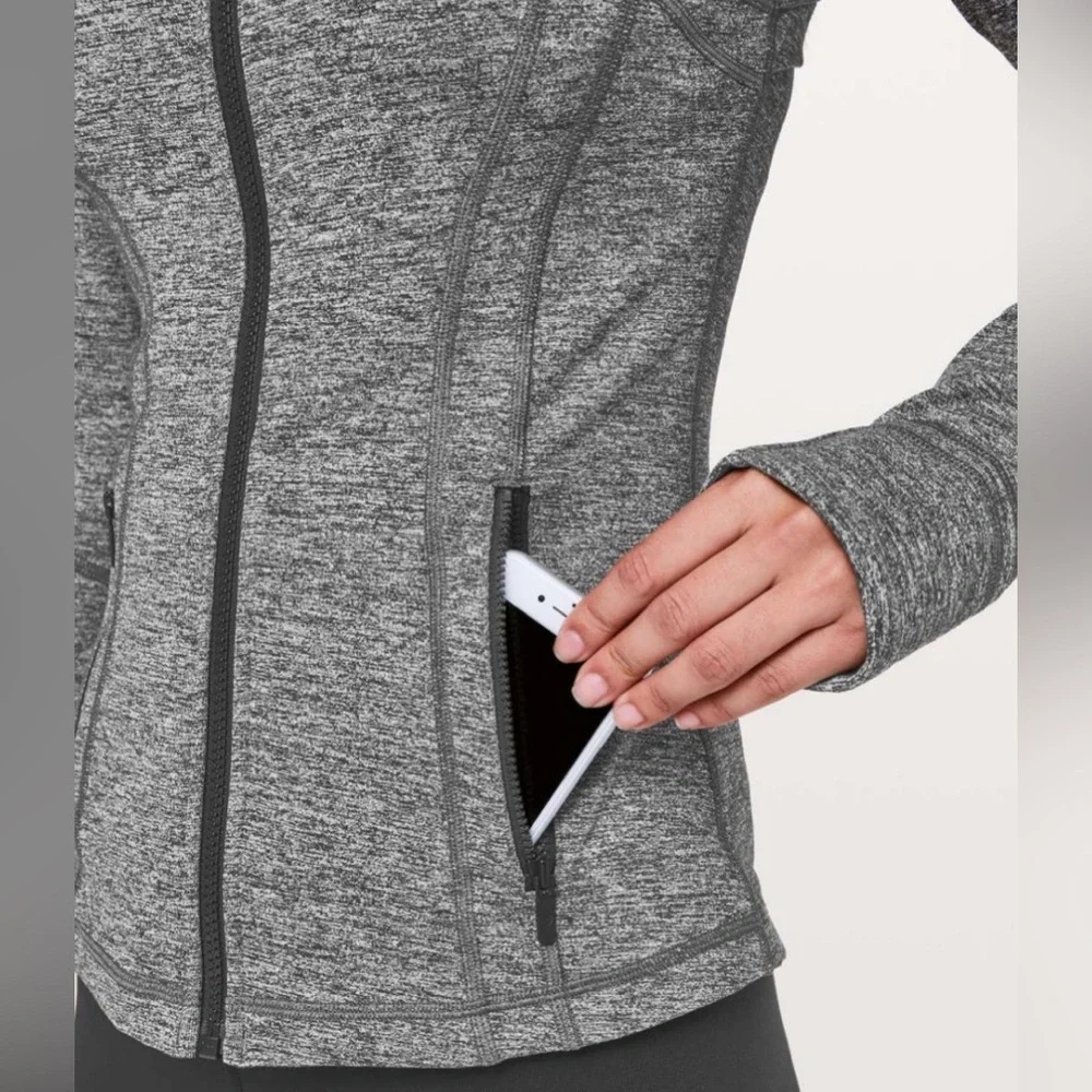 Lululemon Define Jacket Heathered Black, Size 10 - Picture 2 of 8